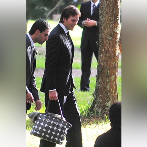 Dwell Studio Dots Chocolate Madison Diaper Bag - Picture 3 of 16